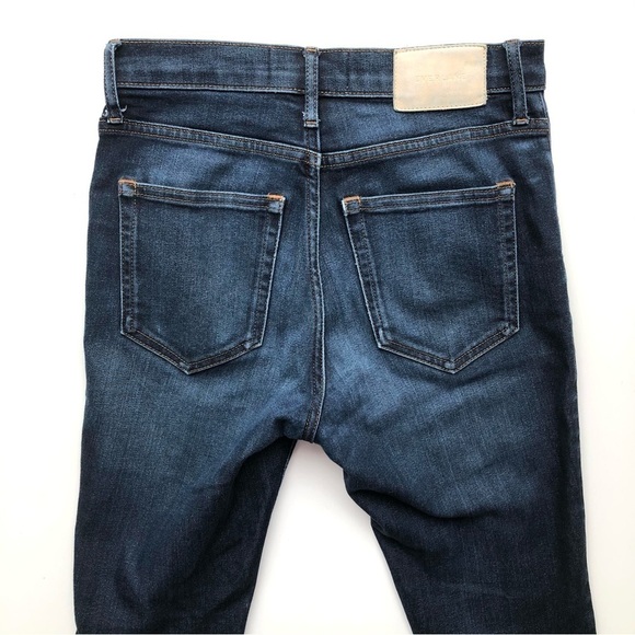 Everlane High Rise Skinny Jeans Dark Wash Ankle - Picture 6 of 9